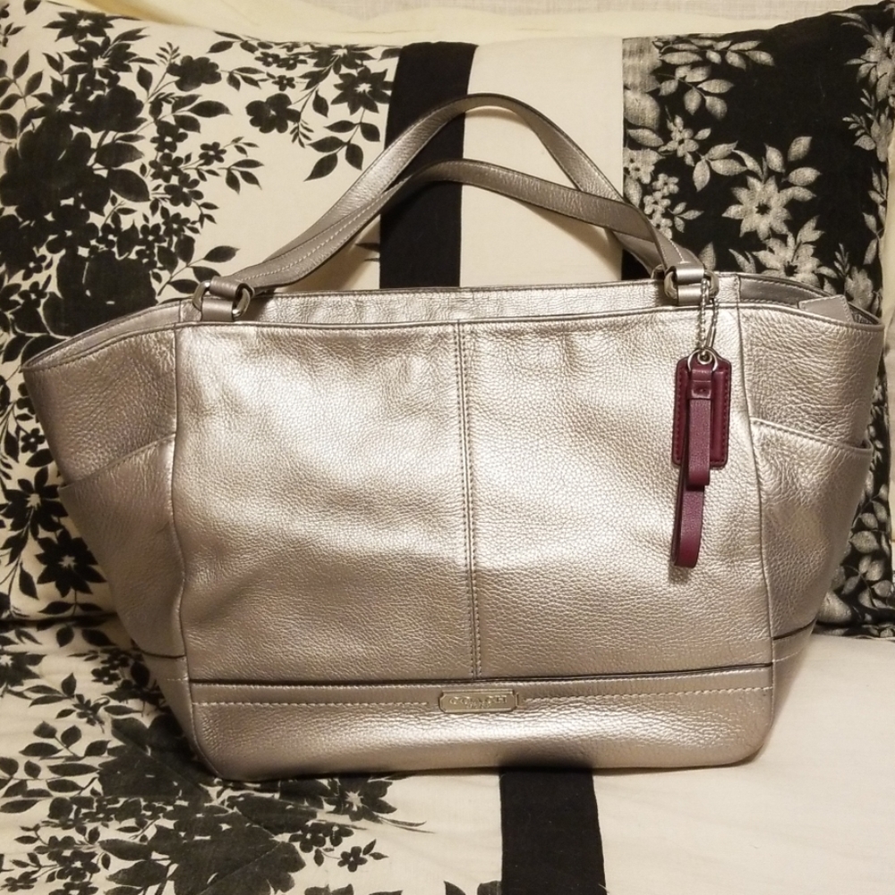 Pewter Coach purse